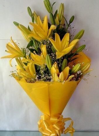 Yellow lilies