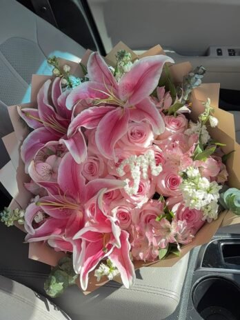 Pink lilies